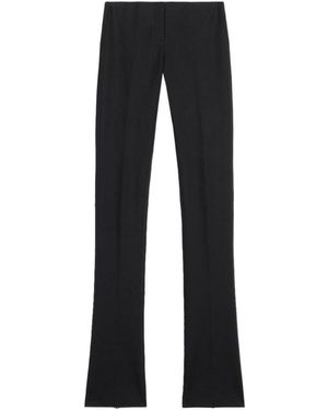 Blumarine Satin Cigarette Trousers - Black