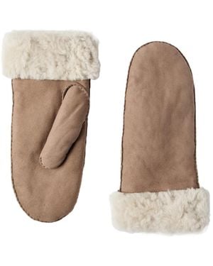 Brunello Cucinelli Shearling Gloves - White