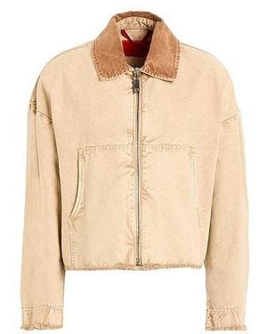 MAX&Co. Classic Two-Tone Jacket - Natural