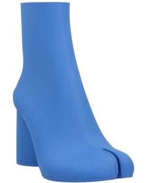 Maison Margiela Solid-Color Minimalist Ankle Boots - Blue