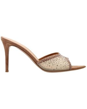 Gianvito Rossi Rania Heeled Sandals - Natural