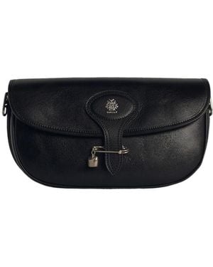 【送料&関税込】Bally Beckett Logo Printed Studded Shoulder BALLY Beckett Flat medium studded glossed-leather shoulder
