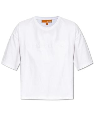 MICHAEL Michael Kors Loose-Fit T-Shirt With Embroidered Logo - White