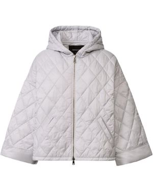 Fabiana Filippi Quilted Hooded Jacket - Gray