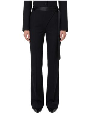 The Attico Casual Trousers With Belt Loops - Black