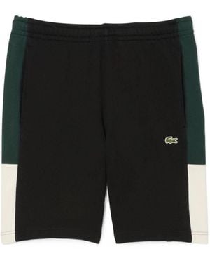 Lacoste Minimalist Solid Colour Sports Shorts - Black