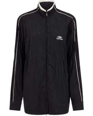Balenciaga 3B Sports Icon Embroidered Jacket - Black