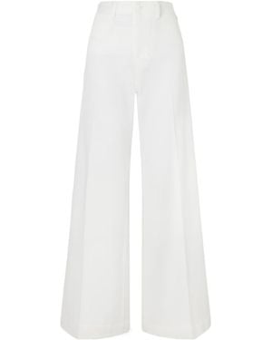 Polo Ralph Lauren High-Waisted Flared Trousers - White