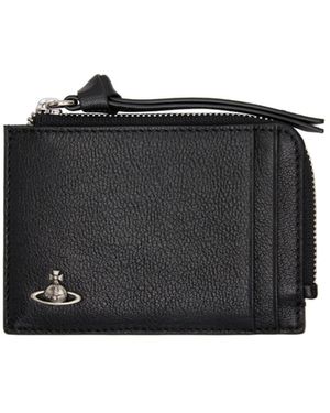 Vivienne Westwood Zipper Card Holder - Black