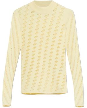 IRO Aliona Zigzag-Pattern Top - Yellow