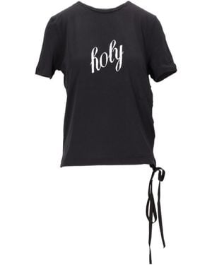 Ann Demeulemeester Holy Printed Crewneck T-Shirt - Black