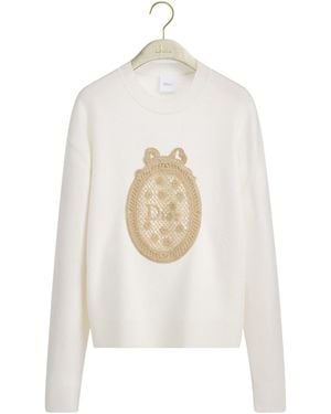 Dior Iviera Médaillon Sweater - White