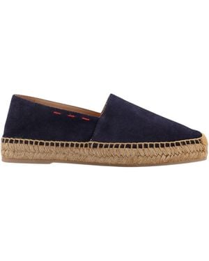 Kiton Square-Toe Slip-On Espadrilles - Blue