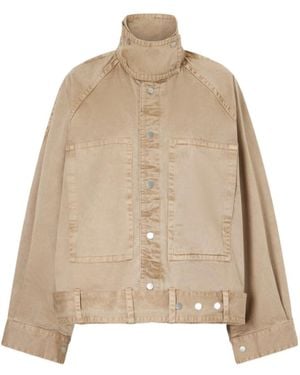 Co. Belted Tton-Gabardine Jacket - Natural