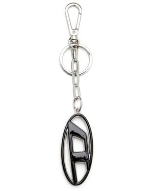 DIESEL Cage Keyring - White