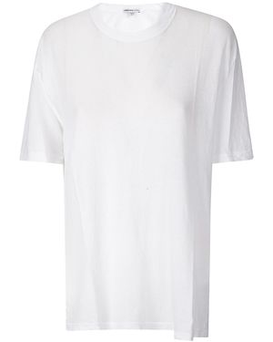 James Perse Crepe Jersey Oversized Short Sleeve Crew - White