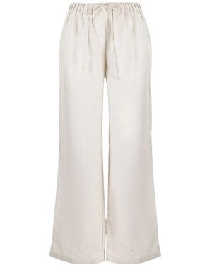 Reformation Olina Straight-Leg Linen Pants - White