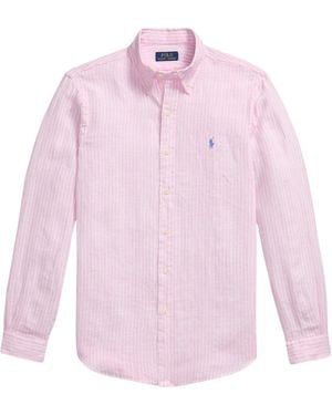 Polo Ralph Lauren Striped Button-Down Shirt - Pink