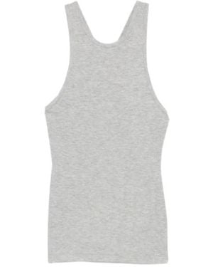 Nanushka Raisie Ribbed Tank Top - Gray