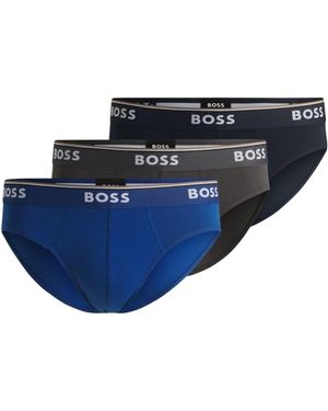 BOSS Threepack Briefs - Blue