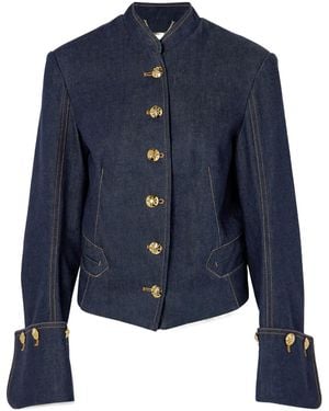 Zimmermann Button-Decorated Denim Jacket - Blue