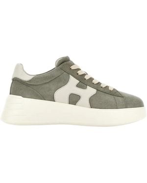 Hogan Rebel Suede Trainers - Grey