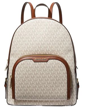 Michael Kors Large Logo Backpack - Natural