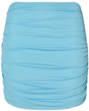 Tory Burch Ruched Mini Skirt - Blue
