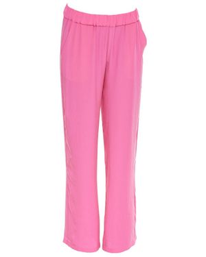 P.A.R.O.S.H. High-Rise Wide-Leg Pants - Pink