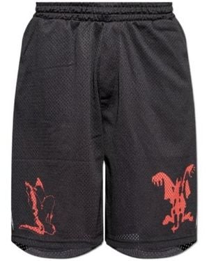 44 Label Group Graphic-Print Shorts - Black