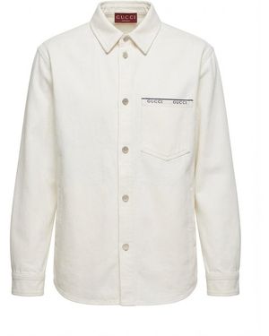Gucci Cotton Selvedge Denim Shirt - White
