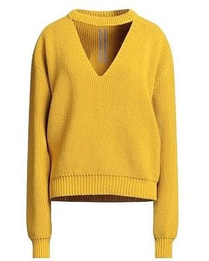 Rick Owens Plain Colour Jumpers - Yellow