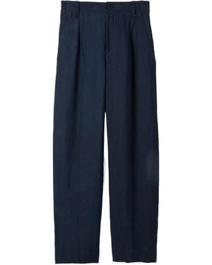Jacquemus Pleat Detailed Trousers - Blue