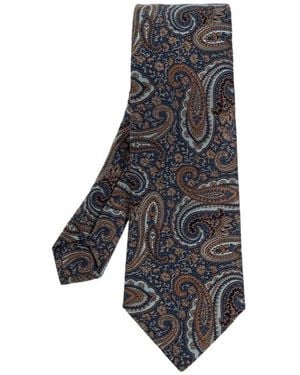 Etro Paisley Jacquard Tie - Black