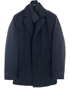 KARL LAGERFELD Buckle Long-Sleeved Suit Jacket - Blue