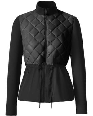 Mackage Adita Quilted Drawstring Hybrid Jacket - Black