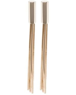 Tom Ford Fringed-Tone Earrings - White