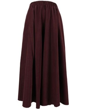Aspesi High Waist Pleated Skirt - Purple