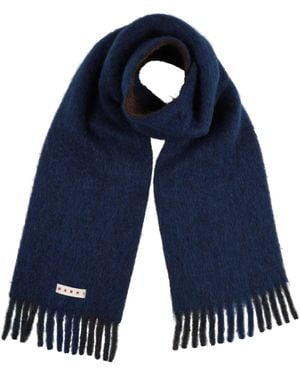 Marni Striped Thermal Scarf - Blue
