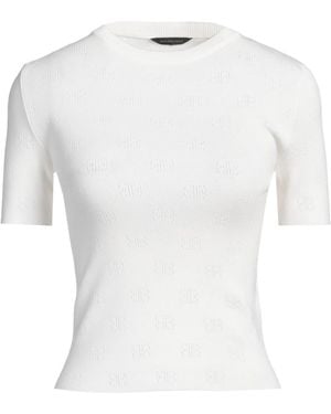 Balenciaga Lightweight Short-Sleeve Knit Jumper - White