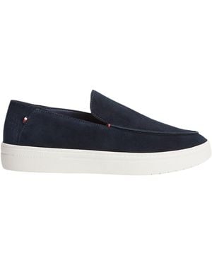 Tommy Hilfiger Lightweight Suede Loafers - Blue