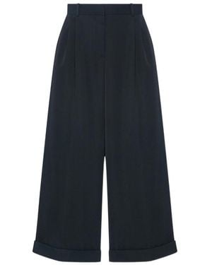 The Row Lior Cuffed Trousers - Blue