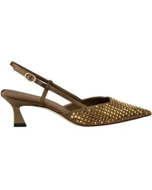 Stuart Weitzman Vinnie Radiant Slingback 50 - Metallic