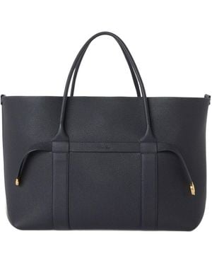 Loro Piana Logo-Embossed Tote Bag - Black