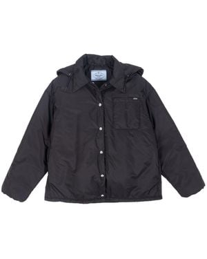 Prada Casual Hooded Jacket - Blue