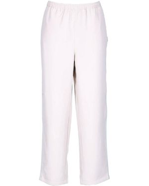 Acne Studios Logo Casual Pants - White
