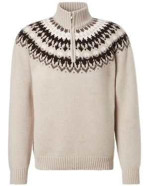 arch4 Zippered Knit Jumper - Grey