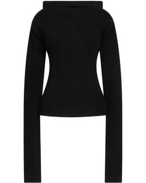 Rick Owens High-Neck Long-Sleeve Top - Black