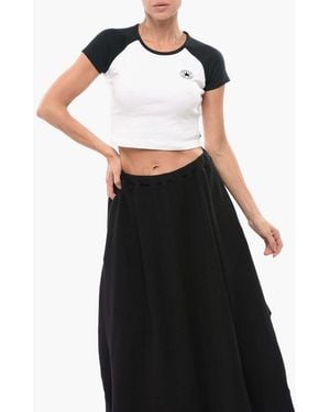 Converse All Star Chcuk Taylor Cropped T-Shirt - Black