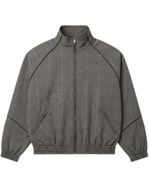 Willy Chavarria Zip-Up Bomber Jacket - Grey